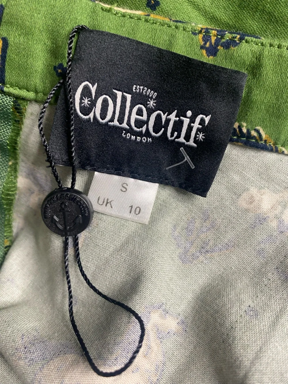 Collectif Matilde Wild West Skirt Green Horse Cactus Print Swing Midi S